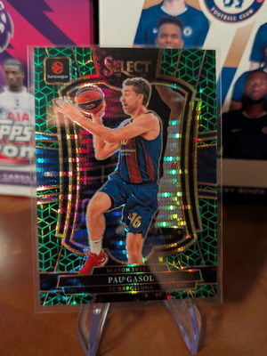 Panini Select EuroLeague Pau Gasol Spectris Green Prizm κάρτα σαν καινούργιο