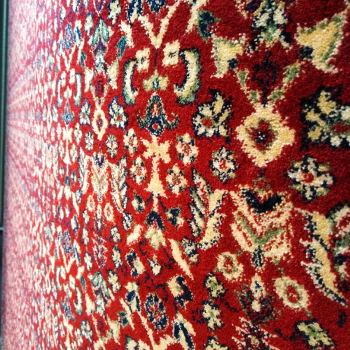 Biokarpet wool rug 2.50x3.00 new with burgundy color