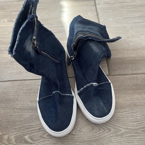 Denim boots like new, size 39.5