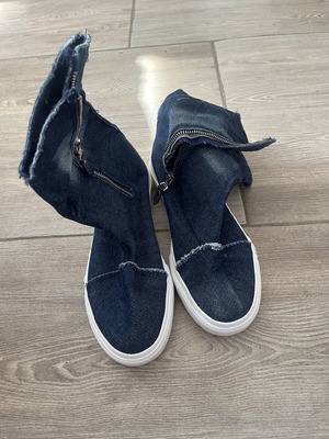 Denim boots like new, size 39.5