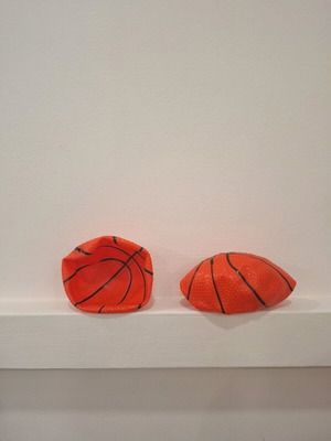 Set of plastic basketball balls like new, small
