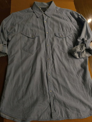 J. C. RAGS men's shirt No M turquoise like new