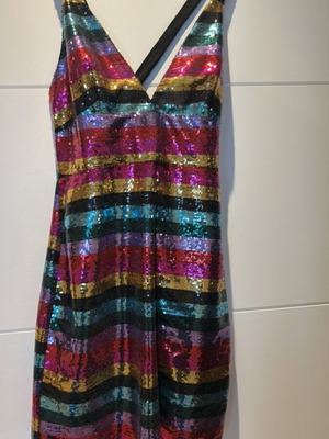Nelly.com dress new with colorful sequins size M