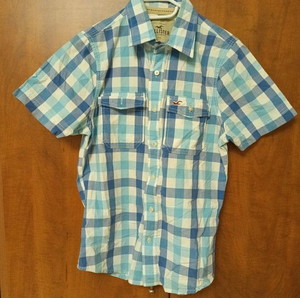 Hollister men blouse blue size M summer blouse