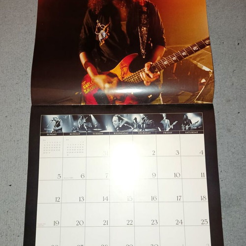 Metallica 2005 collectible calendar new