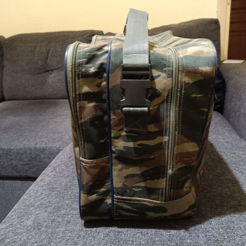 Camouflage bag used, suitable for travel or work, brown and green