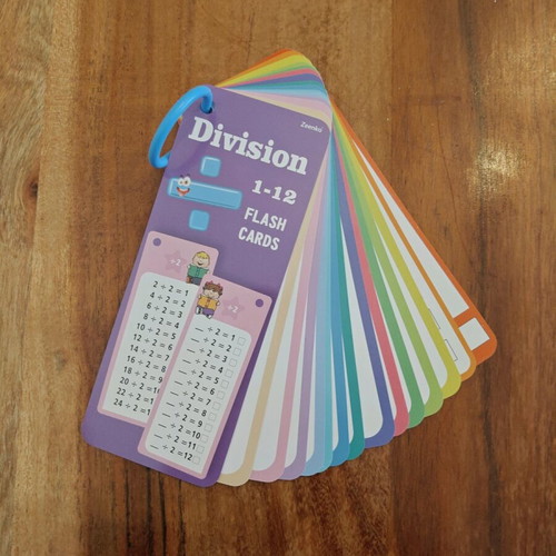 Flash Cards Division 1–12 new set with markers