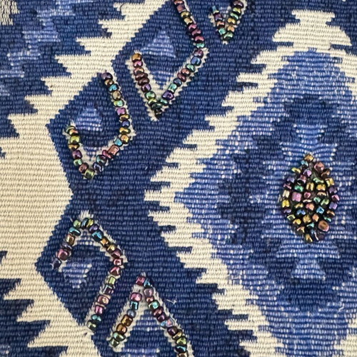 Envelope bag used blue 24x16 cm