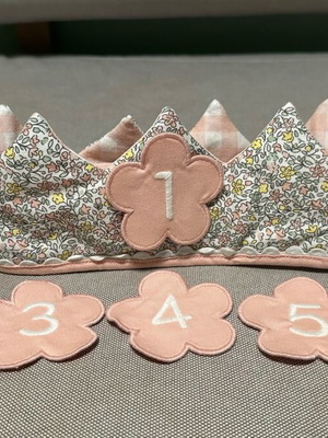 JoJo Maman Bébé Birthday Crown διπλής όψης καινούργιο με θήκη