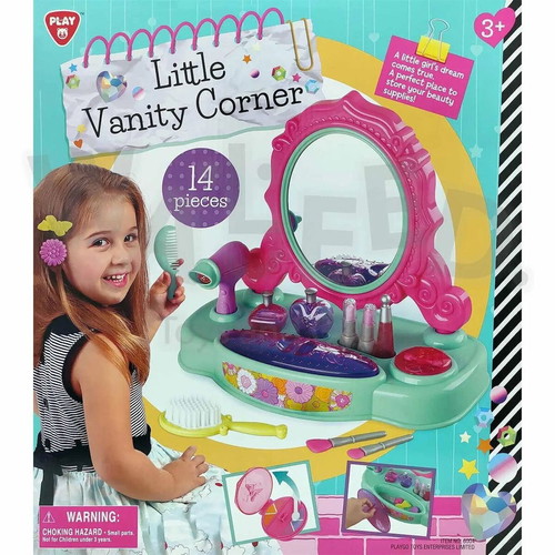 Playgo Little Vanity Corner Beauty Vanity 14 Pieces new
