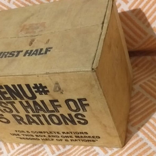 Collectible American Army Box World War II cardboard