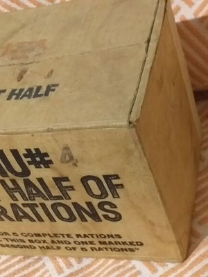 Collectible American Army Box World War II cardboard