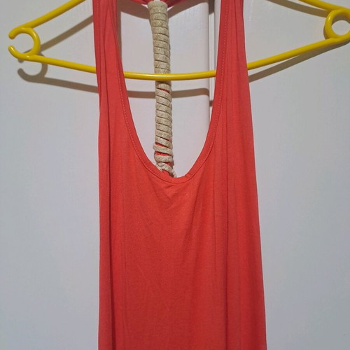 Long dress with back tie like new, orange, size M