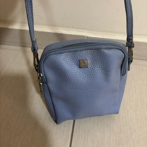 KEM shoulder bag used, crossbody, blue spring color