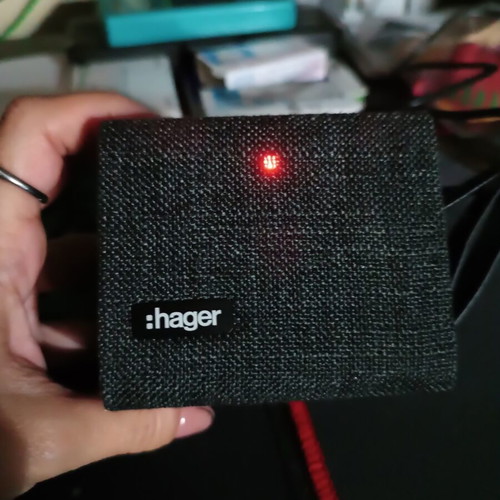 Hager portable wireless Bluetooth speaker with fabric cover