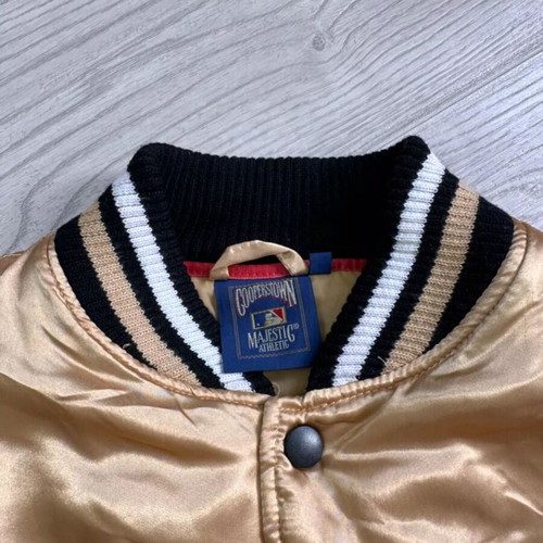 Vintage 90s Baseball Chicago White Sox Majestic Varsity Bomber M used, gold