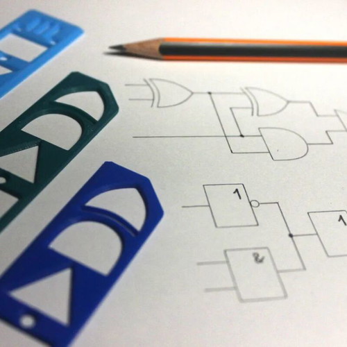 Logic diagram ruler new, small size