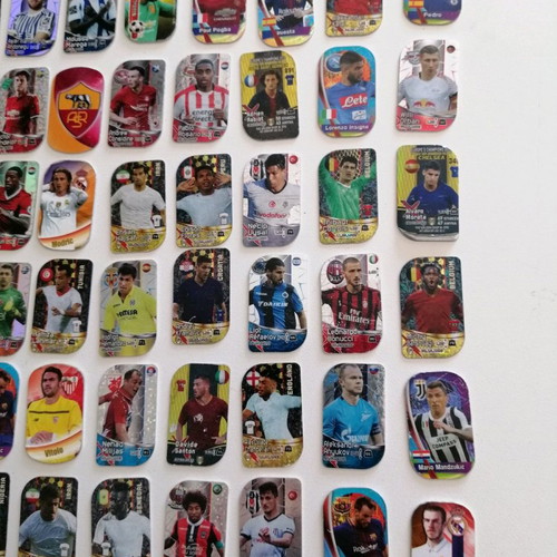Europe's champion metal footballer tags used, pack of 48