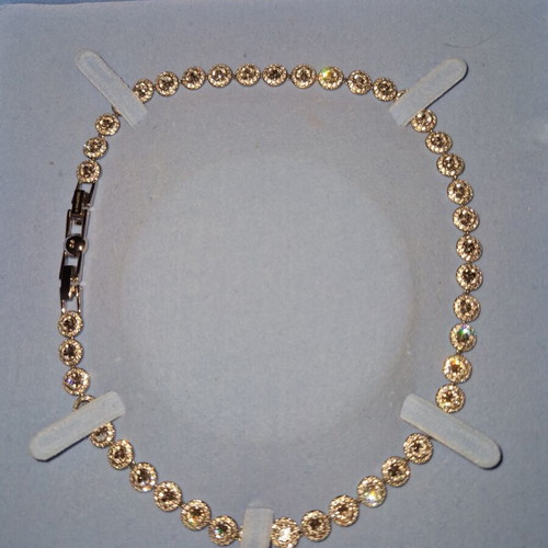 Swarovski necklace, silver