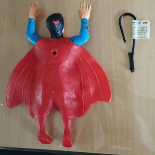 Superman vintage rubber figure used