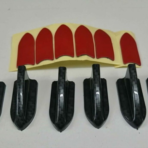 Shark Fin Vortex Generators New Carbon Fiber Look ABS