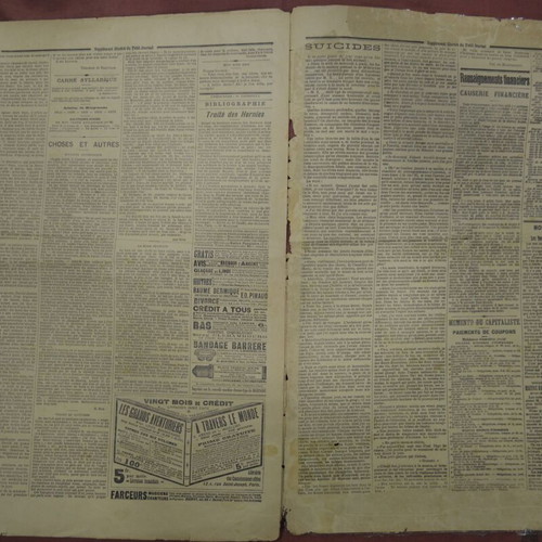 Le Petit Journal 1892 used edition tribute to 25th wedding anniversary