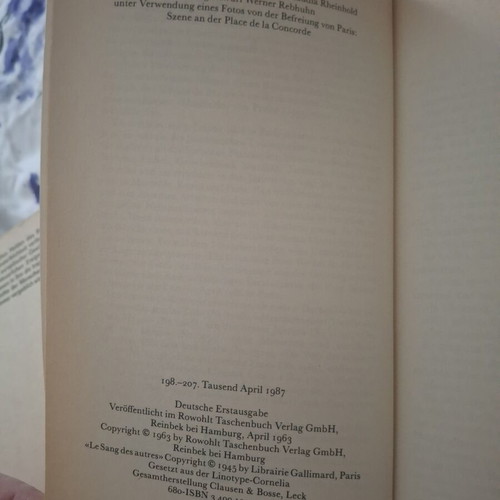 Simone de Beauvoir books in German used, some signs of age