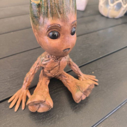 Groot figure like new, 3D printed and hand painted