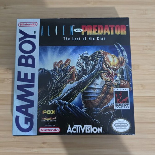 Alien vs Predator The Last of His Clan Nintendo Game Boy instruction manual