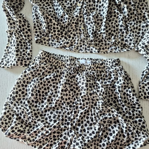 Zara floral black and white set for girl 14 years like new
