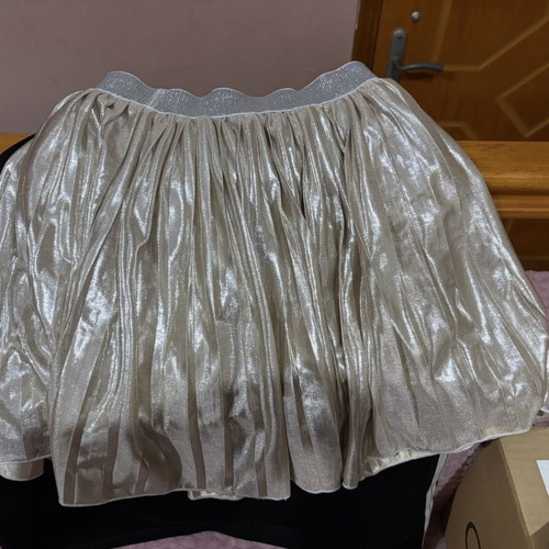 Skirt for 6-year-old girl like new, silver