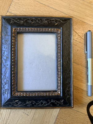 SIA Home Fashion photo frame used, dark brown and gold