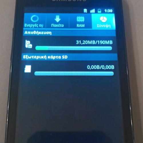 Samsung Galaxy Ace GT-5830i used, black, missing memory card cover