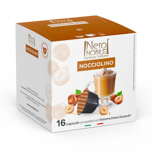 Nocciolino drinks new, 5 capsules compatible with Dolce Gusto