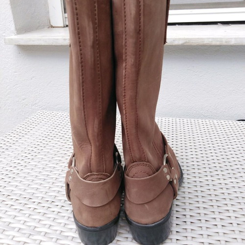 Women's cowboy boots new, size 37, beige brown