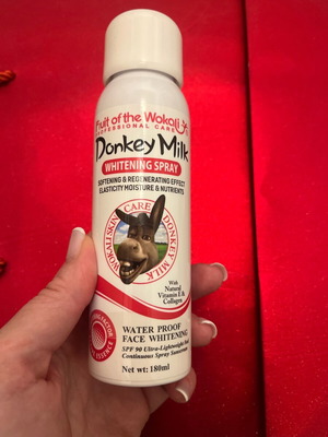 Donkey Milk Whitening Spray Fruit of the Wokali like new