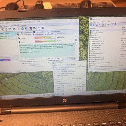 HP 15-r190nv laptop like new, SSD 120GB, Intel Celeron N3060