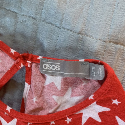 Asos skater mini dress size Small, like new, stars pattern