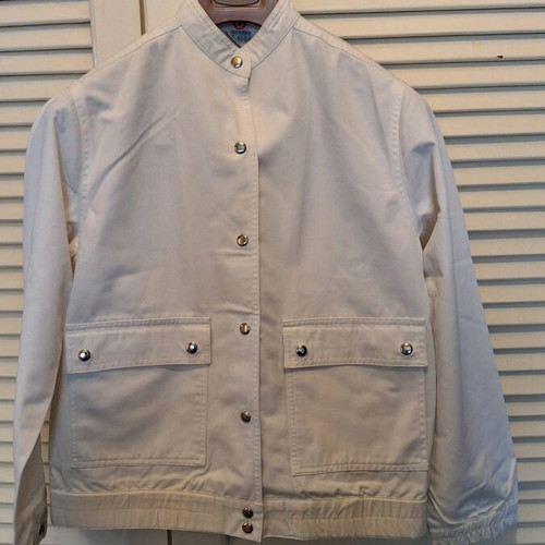 Target spring white jacket like new, cotton and polyester