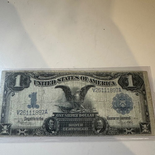 Large silver dollar 1899 used with rare series