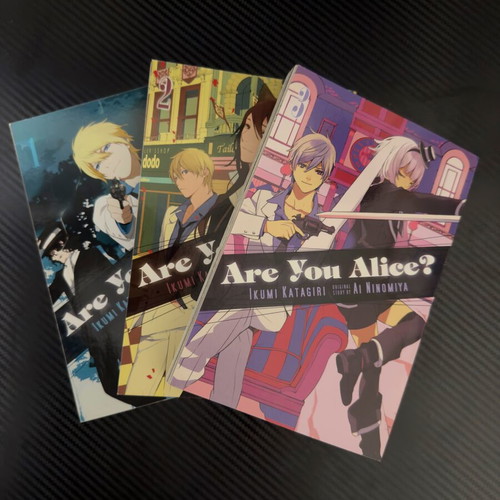 Manga Are You Alice? τόμοι 1-3 καινούργιο αγγλικό με anime καρφίτσες