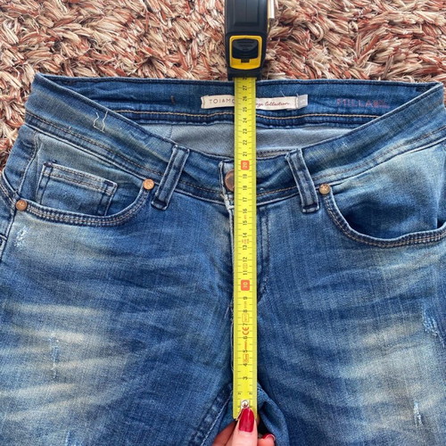 Toi&Moi ripped jeans like new, blue, skinny, mid rise, elastic