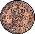 Netherlands East Indies 2.50 Cents 1945