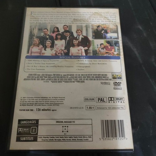 Riding In Cars With Boys DVD Drew Barrymore Columbia TriStar