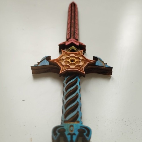 Wooden decorative sword, 10cm, custom order