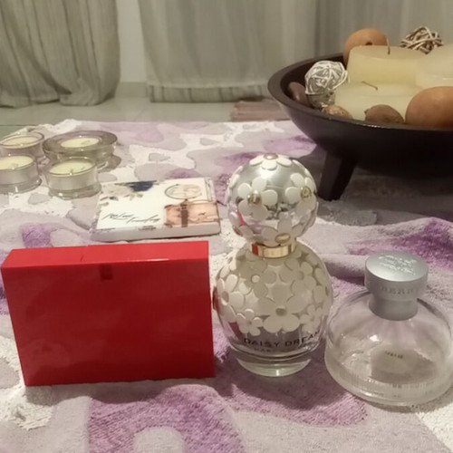 Perfume bottles three, like new, empty
