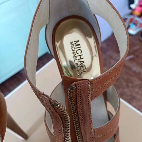 Michael Kors high-heeled platform boots size 40 used, brown