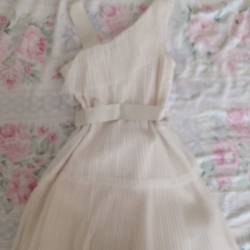 Mayoral glittery beige dress for girls, size 8 years