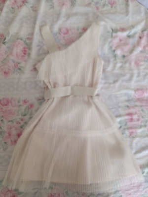 Mayoral glittery beige dress for girls, size 8 years