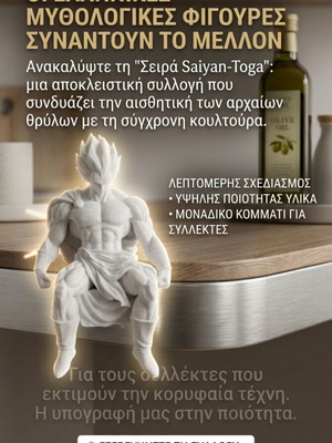 Φιγούρα anime καινούργια, Saiyan συναντά την αρχαία Ελλάδα